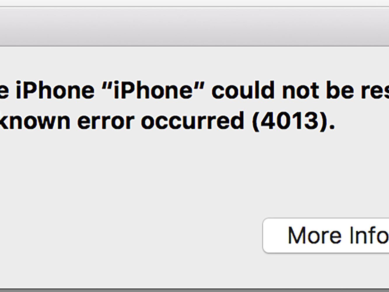 Iphone Error Code 7005