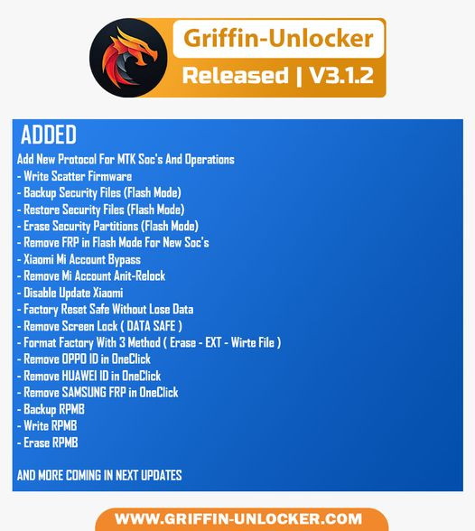 Griffin-Unlocker V3.1.2 Latest setup