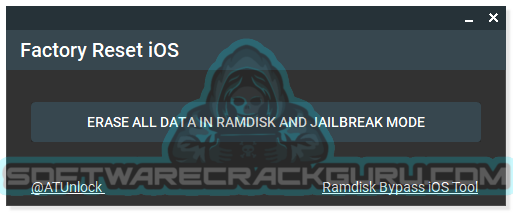 Factory Reset iOS in Ramdisk and Jailbreak mode V1.0