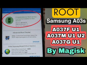 Download Samsung Galaxy A03s – A037FXXU2BVG3 12S ROOT MAGISK V24.0