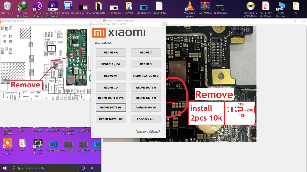 Xiaomi Redmi RSA Helper Solution Tool B19 2023 Free Xiaomi HW IMEI Repair Schematics