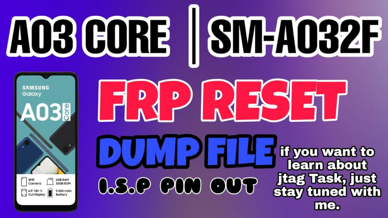 Samsung A03 Core Dump File | Samsung A032F Dump File Download