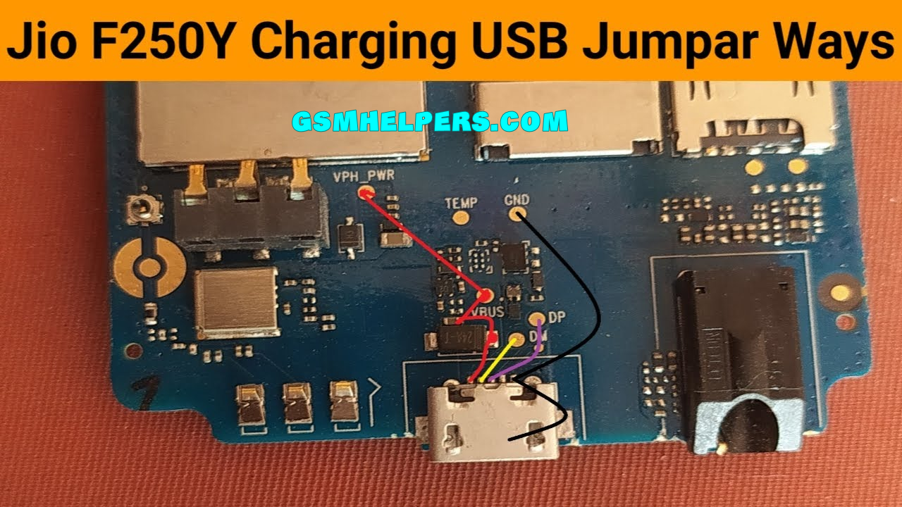 Jio Phone F250Y USB Charging Jumper Solution -2023