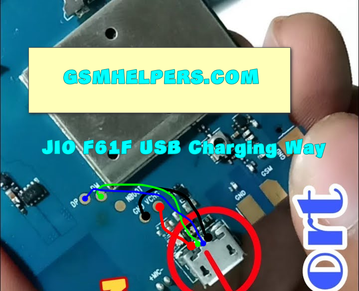 Jio Phone F61F USB Charging Problem Solution With Jumper -2023
